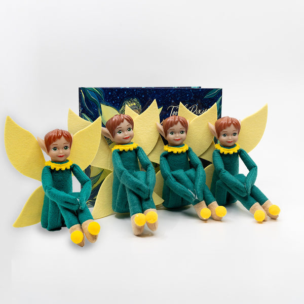 Tooth Pixies Sibling Pack (4 Tooth Pixies) | Tooth Fairy Gift for Siblings